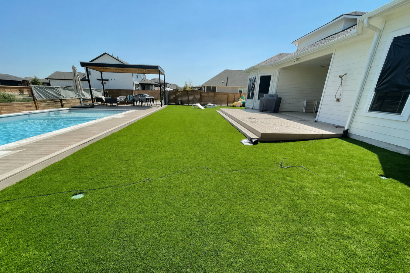 Residential turf installation in Palmdale, CA