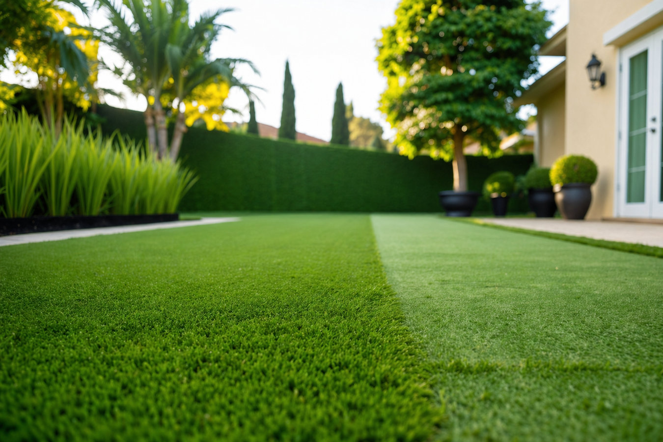 Synthetic lawn turf in Palmdale, CA