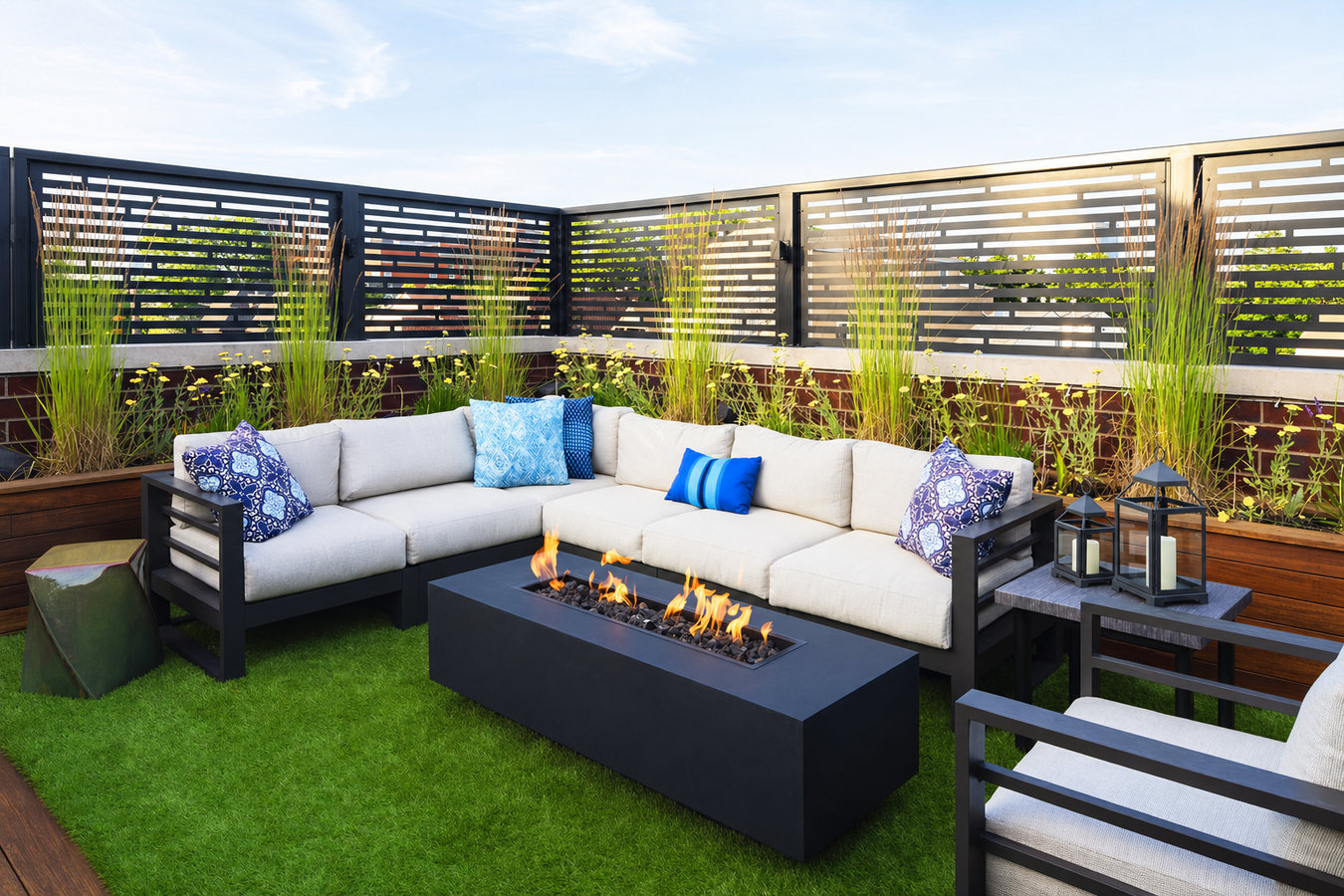 Turf for rooftop gardens in Palmdale, CA